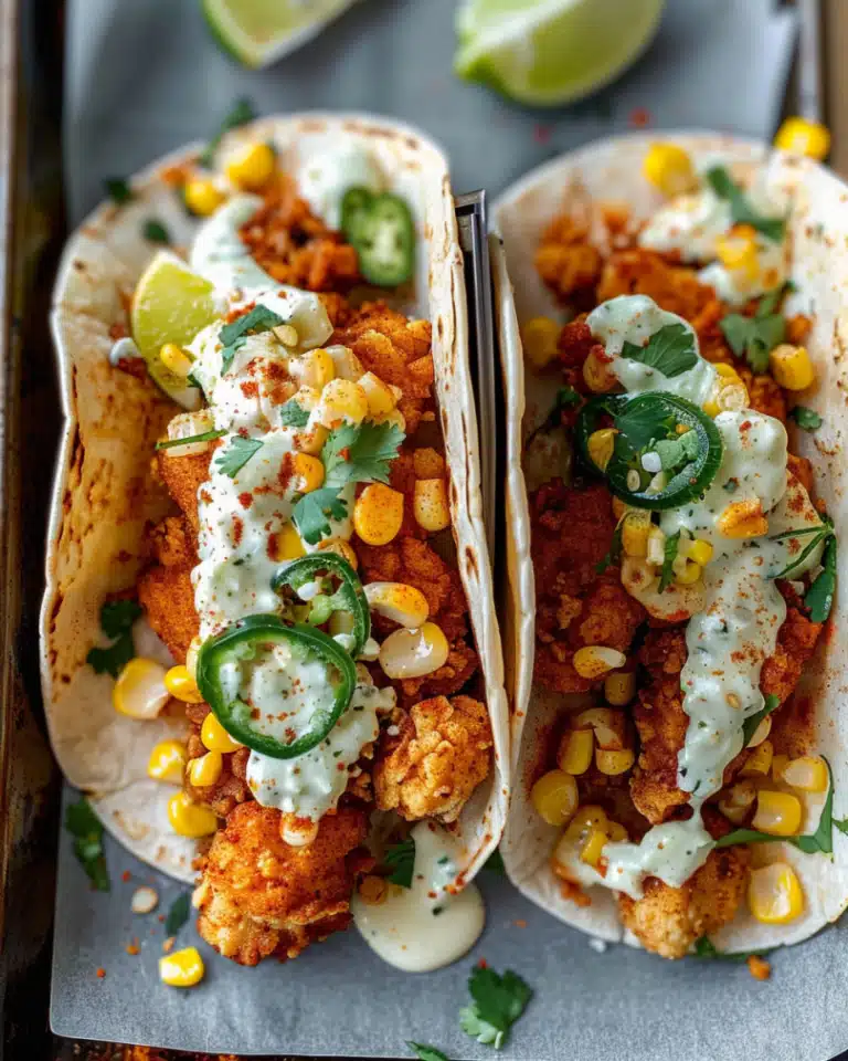 The Ultimate Guide to Fried Chicken Street Corn Tacos with Jalapeño Lime Ranch