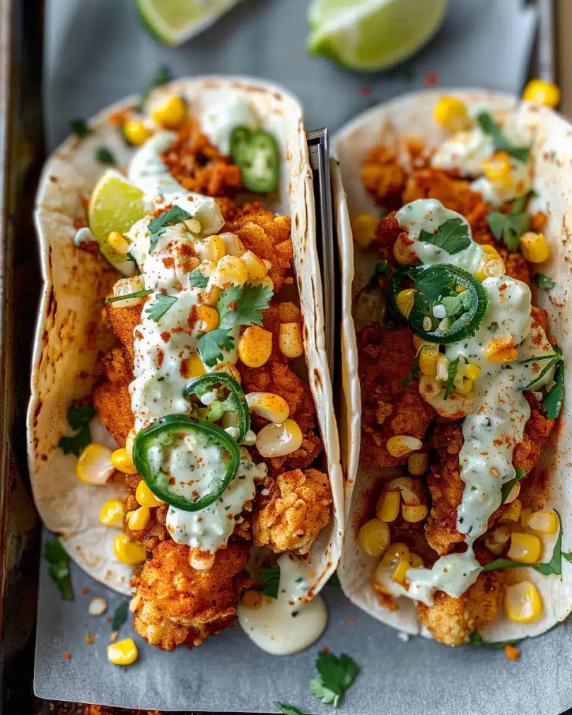 The Ultimate Guide to Fried Chicken Street Corn Tacos with Jalapeño Lime Ranch