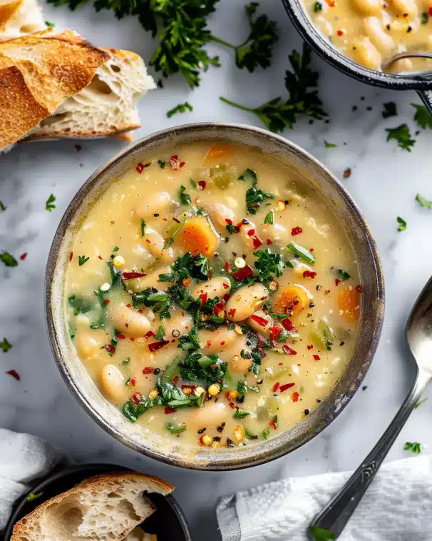 Tuscan White Bean Soup Recipe