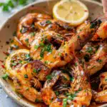 BBQ Grilled Prawns with Garlic, Lemon & Chilli