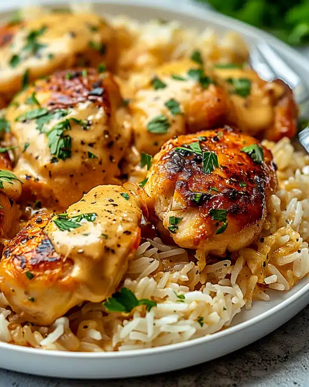 Best Smothered Chicken and Rice Recipe