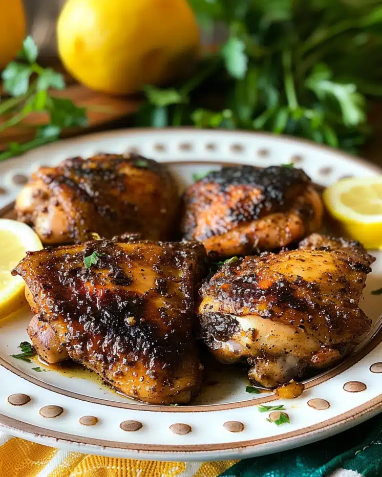 Blackened Ranch Pan-Fried Chicken Thighs