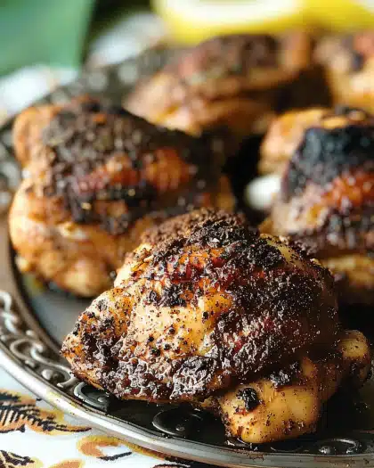 Blackened Ranch Pan-Fried Chicken Thighs