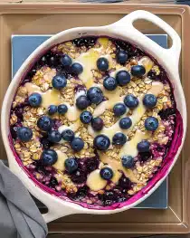 Blueberry Cheesecake Baked Oats