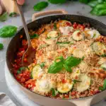 Chicken Parmesan Zucchini Skillet