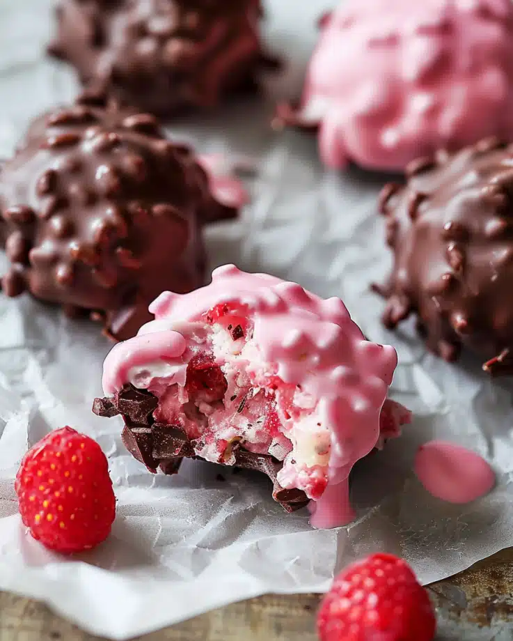 Chocolate Strawberry Yogurt Clusters