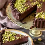 Chocolate Pistachio Tart with Ganache