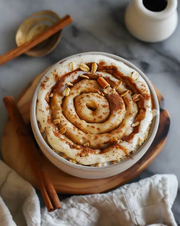 Cinnamon Roll Overnight Oats
