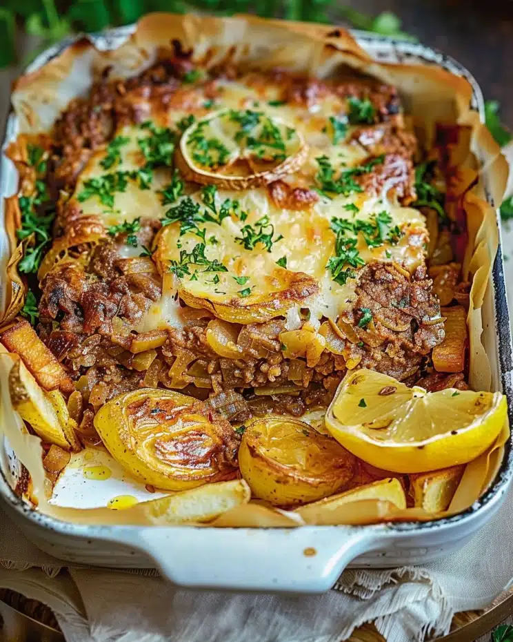 Classic Biftekia and Chips Recipe