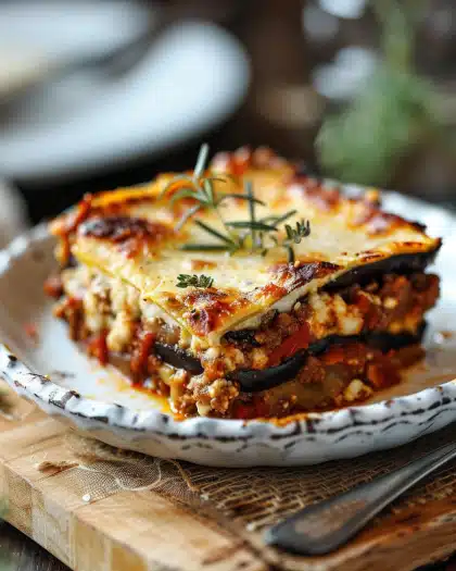 Classic Greek Eggplant Moussaka