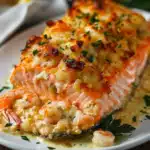Crab and Shrimp Stuffed Salmon Recipe