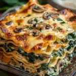 Creamy Spinach Mushroom Lasagna