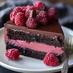 Dark Chocolate Raspberry Mousse Cake Recipe