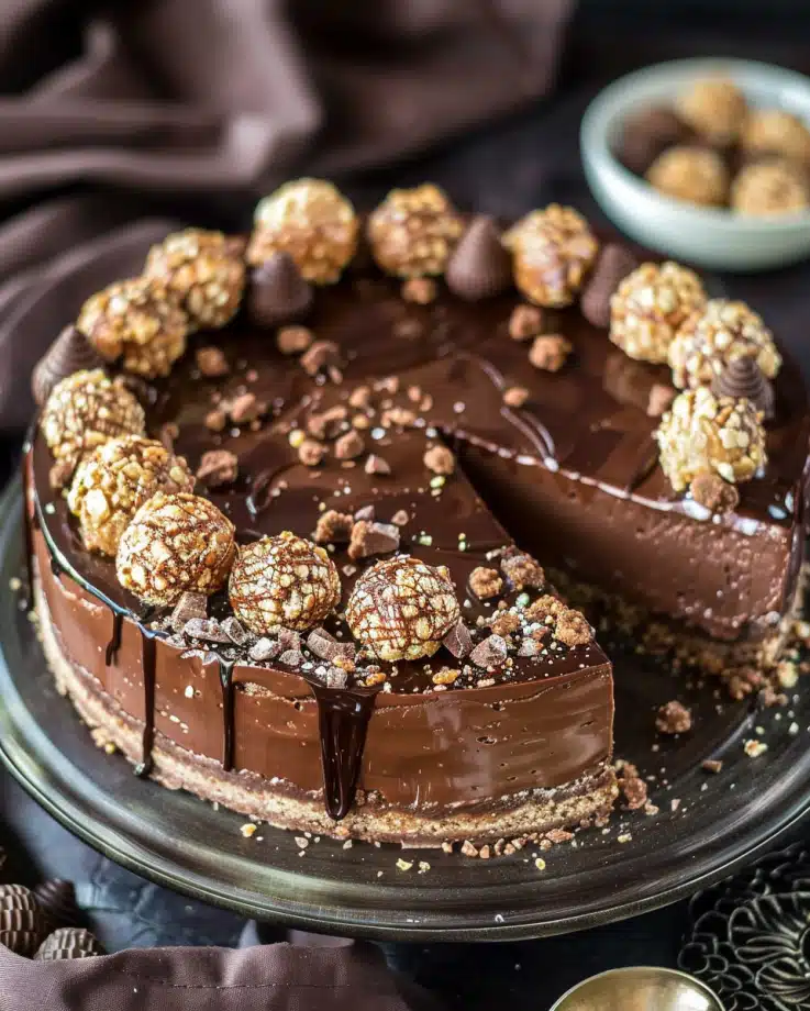 Ferrero Rocher Nutella Cheesecake 