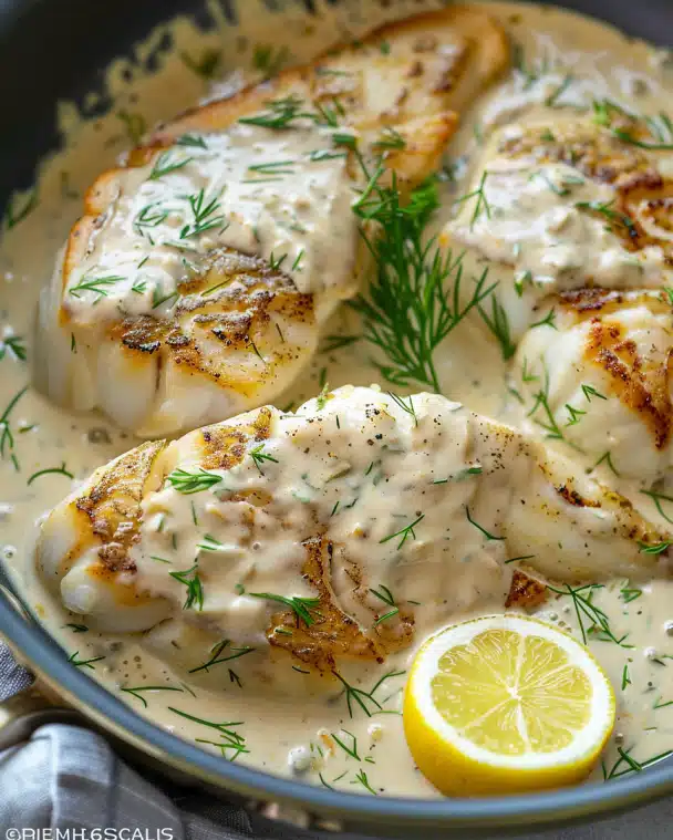 Fish With Cream Sauce