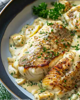 Fish With Cream Sauce
