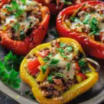 Greek Style Stuffed Peppers Recipe