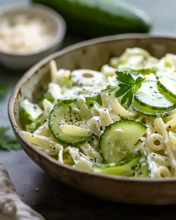 Healthy Cucumber Pasta Salad