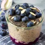 High-Protein Blueberry & Peanut Butter Chia Pudding
