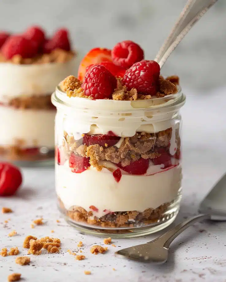 High Protein Cheesecake Jars Recipe