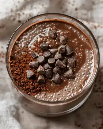 High Protein Chocolate Chia Pudding
