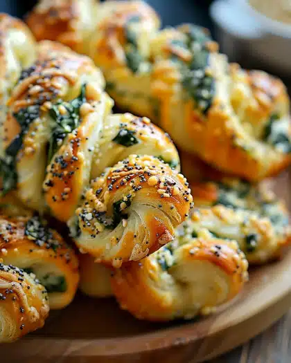 How to Make Parmesan and Spinach Cheese Twists