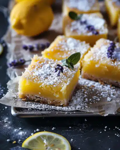 Lavender Lemon Bars