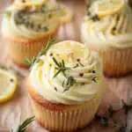 Lemon, Thyme, and Rosemary Cupcakes