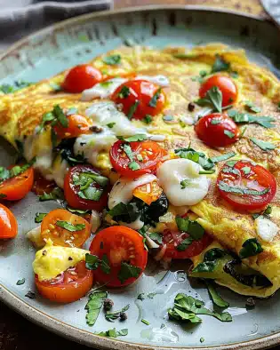 Loaded Veggie Omelet Rich in Flavor and Nutrition