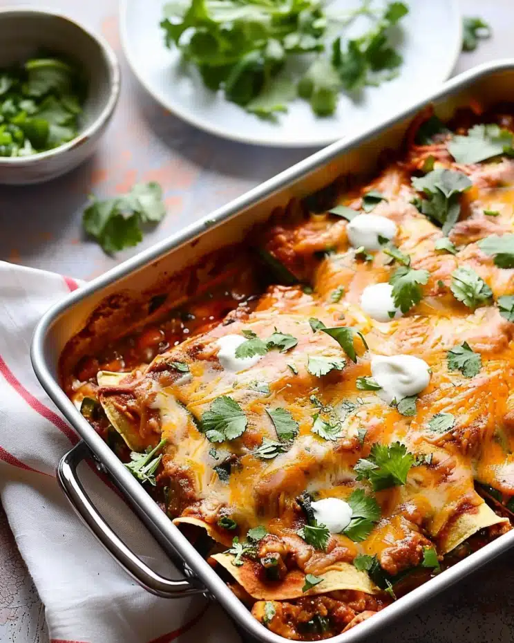 Low-Carb Zucchini Enchiladas Recipe