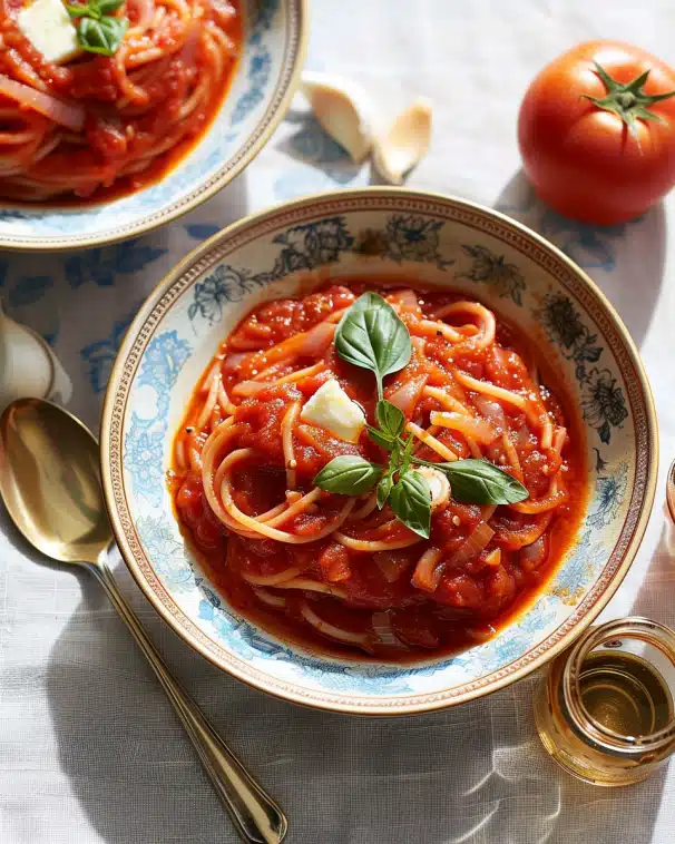 Marcella Hazan’s Tomato Sauce with Onion & Butter