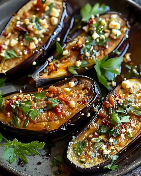 Mediterranean Roasted Eggplant Recipe