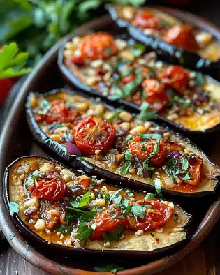 Mediterranean Roasted Eggplant Recipe
