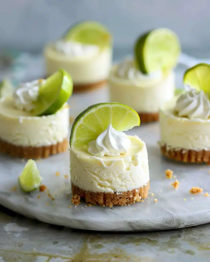 Mini Key Lime Cheesecakes