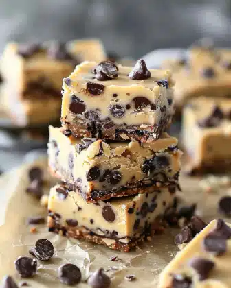 No Bake Cookie Dough Bars