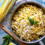 One Pot Lemon Basil, Corn, and Ricotta Pasta