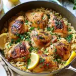 One Pot Lemon Chicken and Orzo Recipe