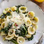 Orecchiette with Swiss Chard, Parmesan and Lemon