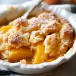 Peach Cobbler That’s Gooey Inside With A Crisp Sugary Crust