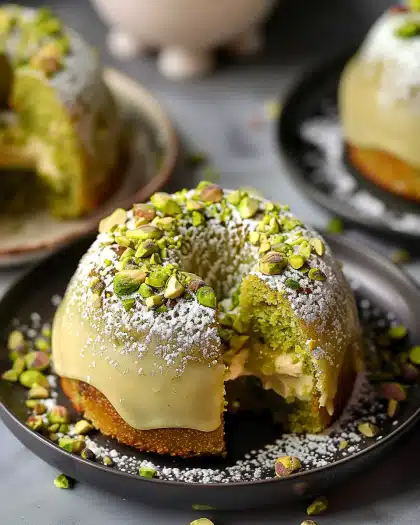 Pistachio Lava Cakes