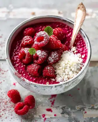 Raspberry Chia Pudding