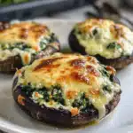 Spinach and Cheese Stuffed Portobello Mushroom Recipe