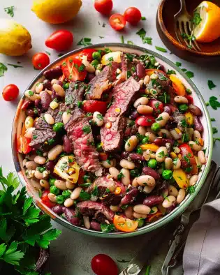 Steak Dense Bean Salad