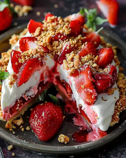 Strawberry Crunch Cheesecake Tacos