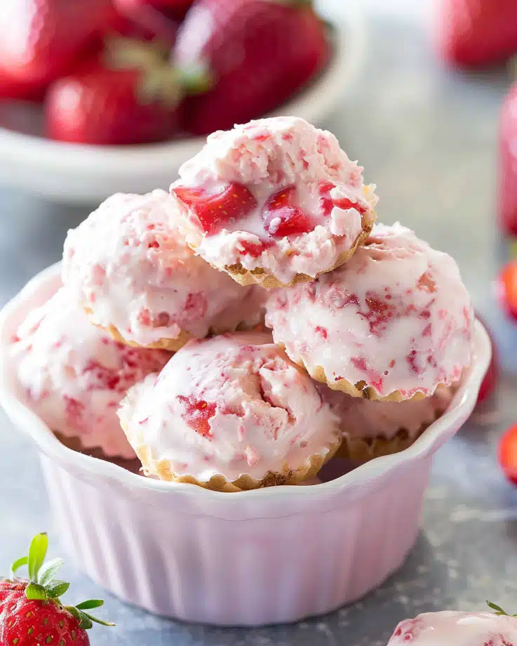 Strawberry Yogurt Bites