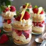 Summer Strawberry Trifles with Lemon Mascarpone Cream