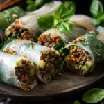 Thai Basil Beef Rolls