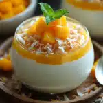 The Best Mango Coconut Panna Cotta