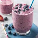 This Creamy Mango-Blueberry Chia Seed Smoothie