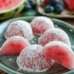 Watermelon Mochi